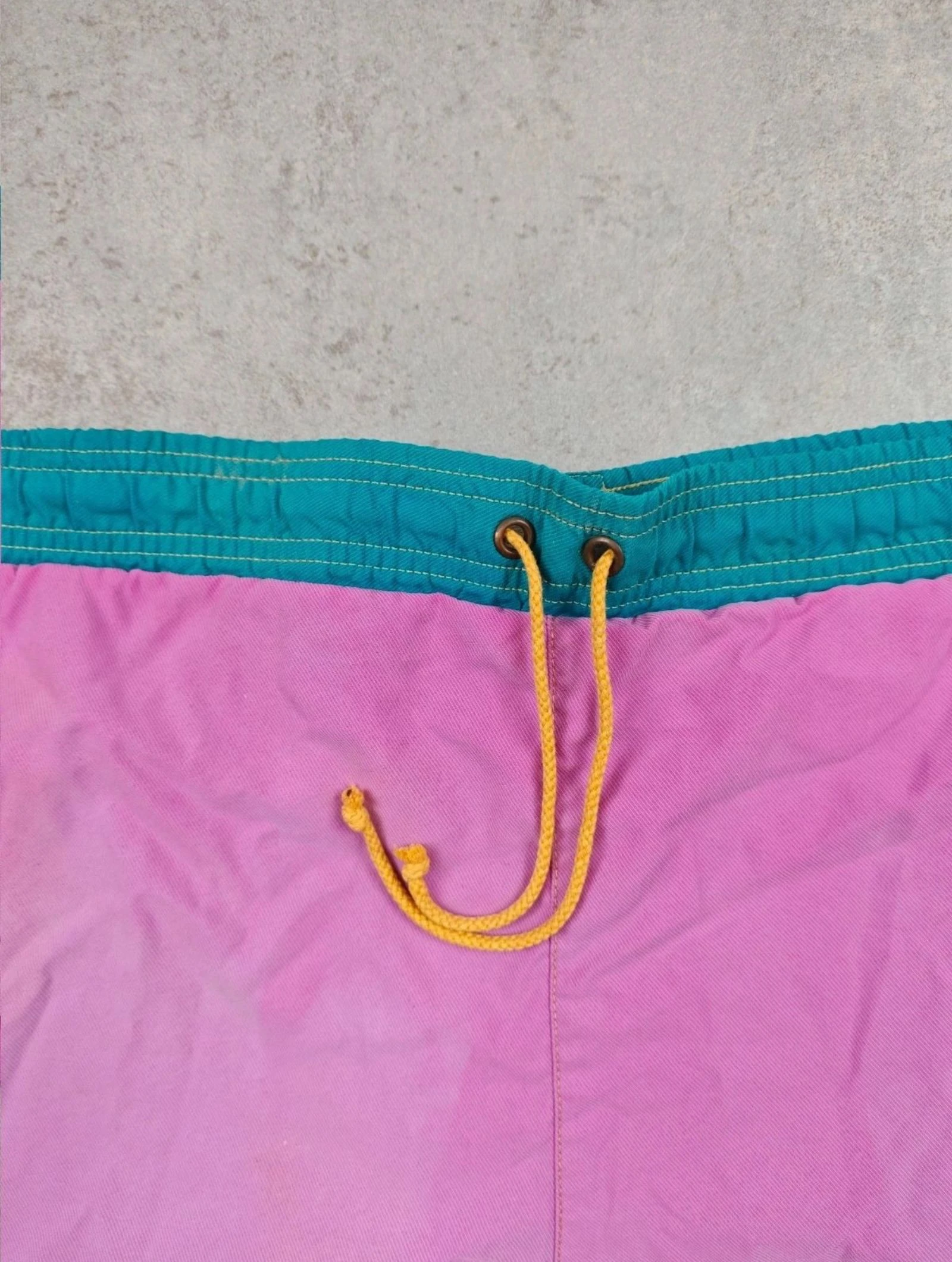 Lacoste Vintage Swim Shorts Colorblock Pink Teal Old Money Preppy Y2K 90s Retro Beachwear  XL – photo 10